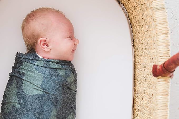 Copper Pearl Swaddle Blankets for Newborns | Soft Stretchy Receiving Blankets - Image 7
