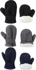 YMYDYFC 3Pack Baby Toddler Mittens Boy&Girl Winter Gloves Kids Warm Mittens by YMYDYFC