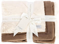 Saranoni Luxury Oversized Blanket Soft Plush Ivory Swirl Gingersnap XL | Lush by SaranoniLuxuryBlankets