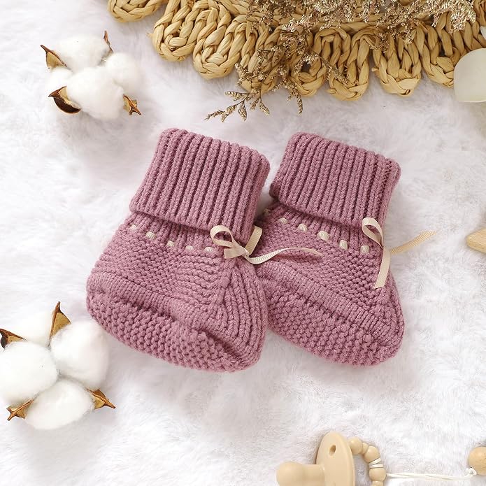 mimixiong Baby Booties Newborn Infant Sock Shoes | Hand Knitting Crochet Boy - Image 5