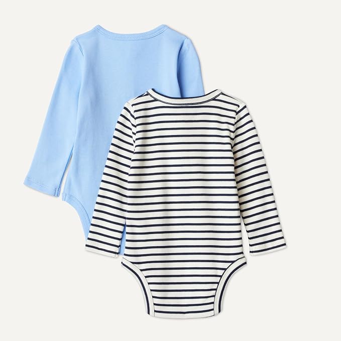 Amazon Essentials Unisex Babies' Long-Sleeve Cotton Henley Bodysuits - Image 5