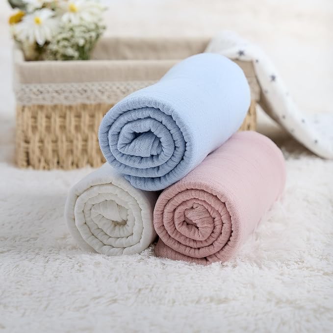 Meracorallo Muslin Swaddle Blanket, 100% Cotton Receiving Blanket - Image 7