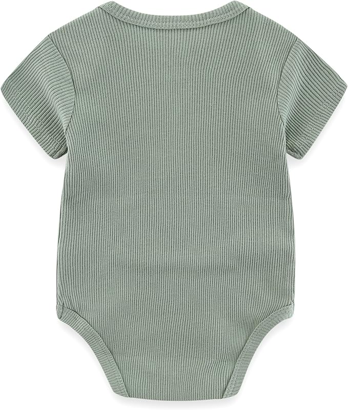 Kiddiezoom Newborn Baby Unisex Cotton One-Piece Bodysuits Baby Gift 5-Pack Baby - Image 3