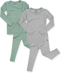 AVAUMA Stripe Pattern Baby Boys Girls Pajama Set Kids Toddler Snug fit Ribbed by AVAUMA