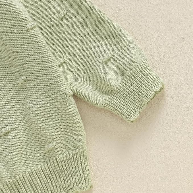 Baby Girl Cardigan Long Sleeve Button Up Sweater Toddler Girl Fall Outfits - Image 7