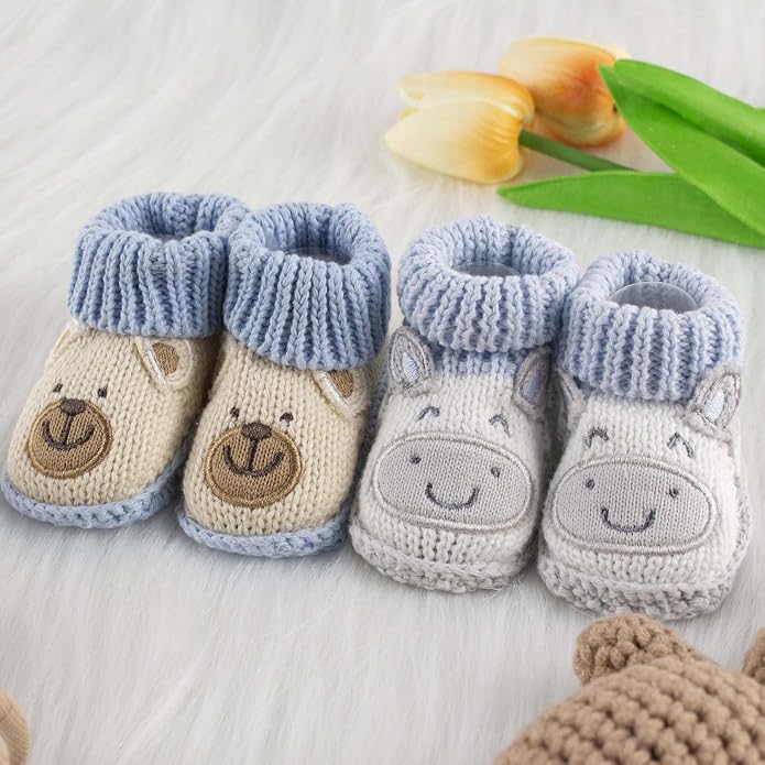 Baby Booties Newborn Infant Hand Crochet Knit Cotton Shoes Booties First - Image 4