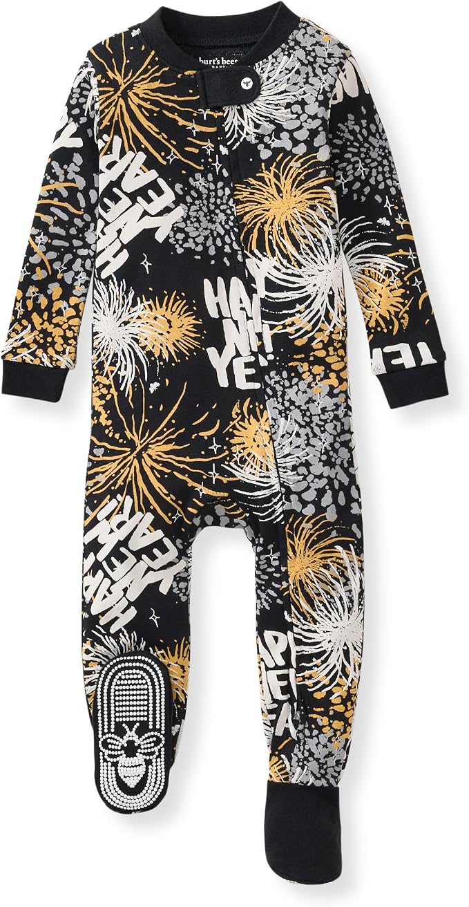 Burt's Bees Baby Boys Organic Cotton, Snug Fit Footed Sleeper Pajamas | by BurtsBeesBaby