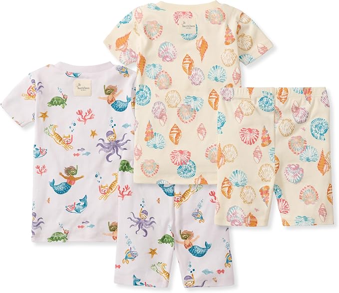Burt's Bees Baby Unisex Organic Cotton Short Sleeve & Shorts PJ Set, 2-PC | - Image 2