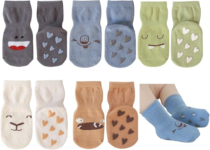 Exegawe Toddler Non Slip Socks, Cute Baby Socks by Exegawe