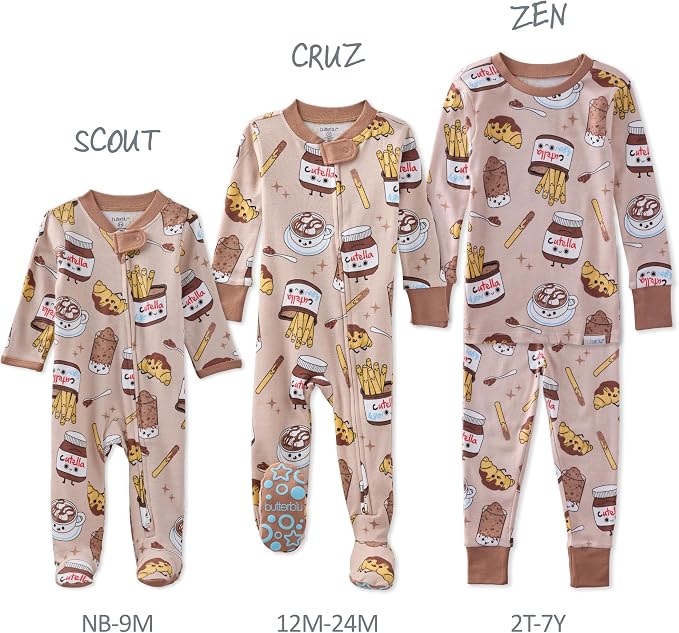 Butterblu Scout Sleep & Play 100% Organic Cotton Footed Zip Front PJs | GOTS - Image 5