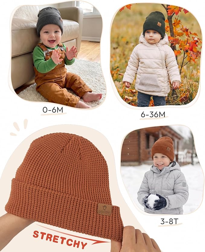 QEUOYSS Baby Beanie Toddler Infant Winter Hat - Image 6