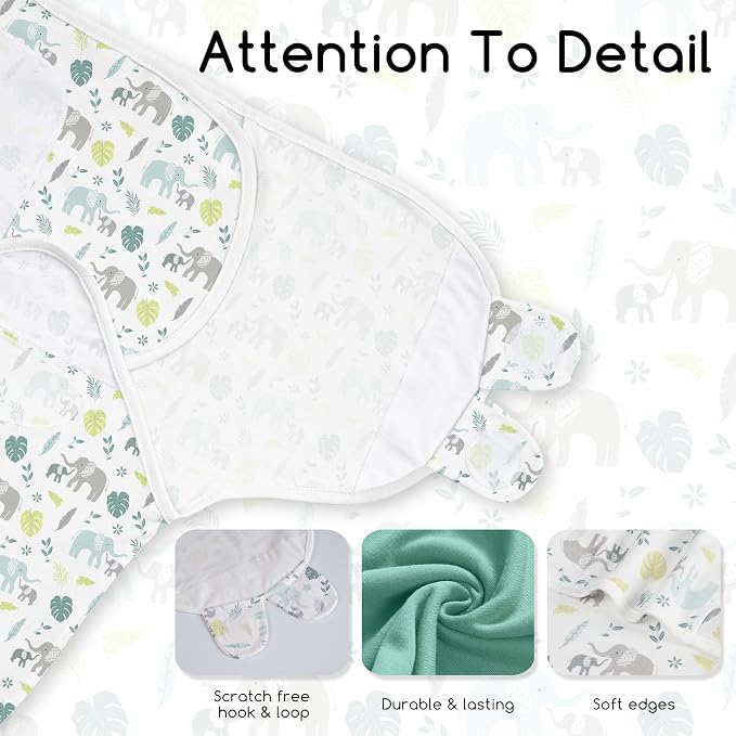 Cotton Swaddles for Newborn, Baby Newborn Swaddle 0-3 Month | 2-Pack Soft - Image 4