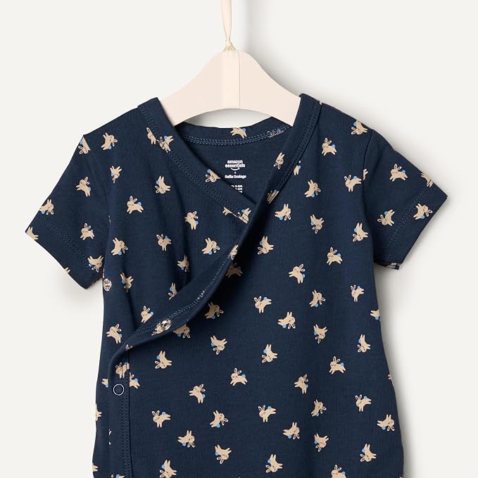Amazon Essentials x Sofia Grainge Unisex Babies' Side Snap Short Sleeve Bodysuit - Image 4