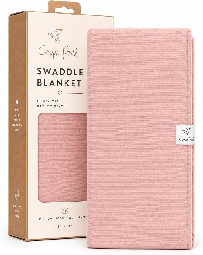 Copper Pearl Swaddle Blankets for Newborns | Soft Stretchy Receiving Blankets by CopperPearl