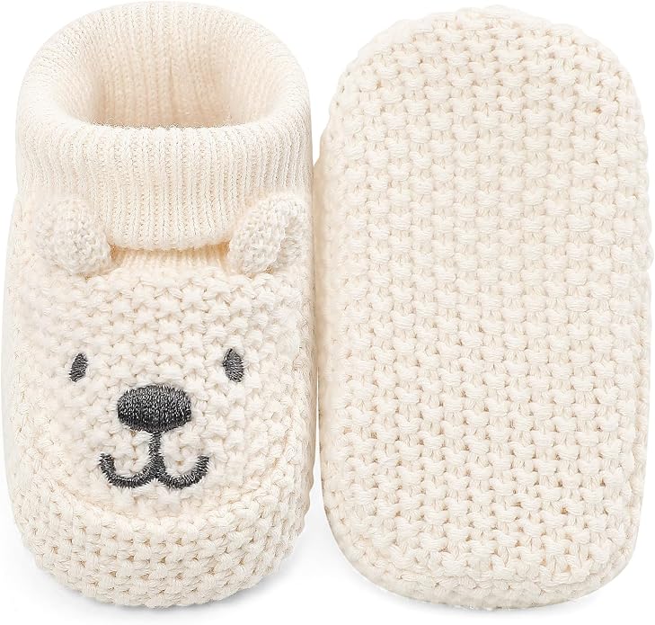 Newborn Shoes Knit Soft Baby Sock Booties - Image 3