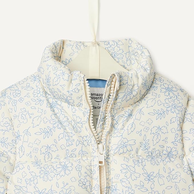 Amazon Essentials x Sofia Grainge Toddler and Baby Girls' Taffeta Puffer Jacket - Image 4
