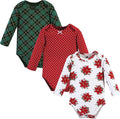 Hudson Baby Baby Girls' Cotton Long-sleeve Bodysuits 3-pack by HudsonBaby
