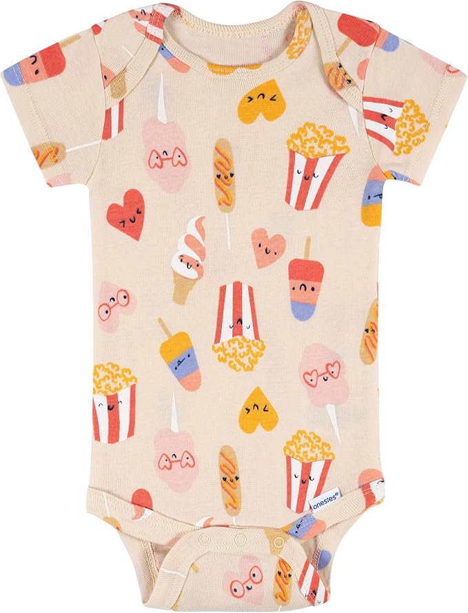 Onesies Brand Baby Girls' 8-pack Short Sleeve Mix & Match Bodysuits - Image 4