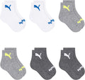 PUMA Unisex Baby 6-pack Infant Anklet Socks, Extra Cushion & Comfort-toe by PUMA