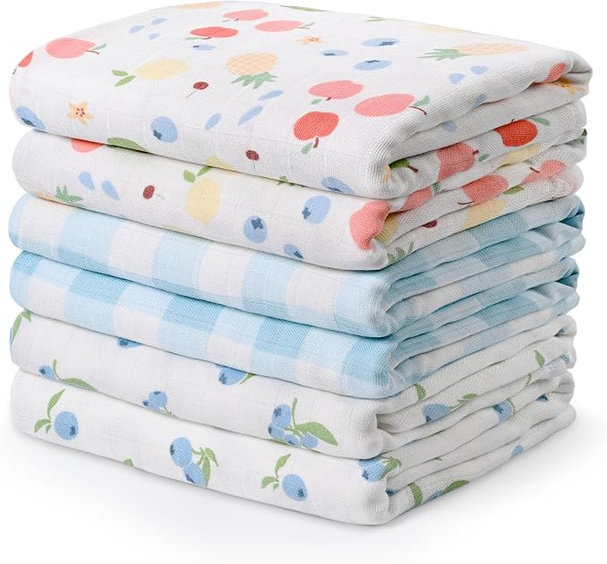 GLLQUEN BABY Receiving Blankets Muslin Swaddle Blanket by GLLQUENBABY