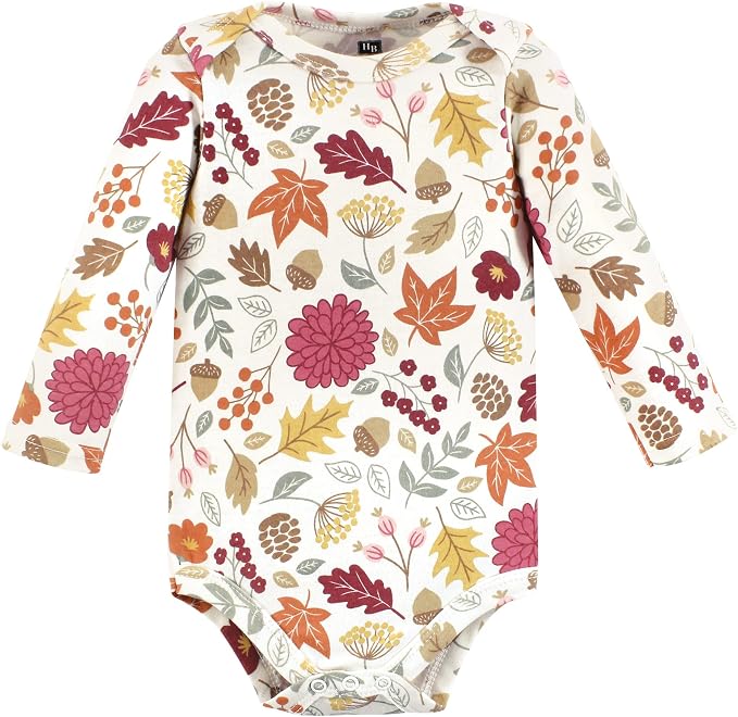 Hudson Baby Baby Girls' Cotton Long-sleeve Bodysuits 3-pack - Image 4