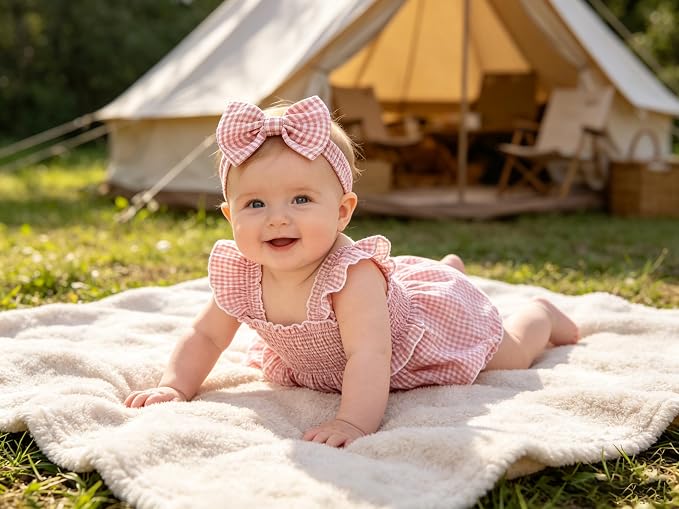 YOUNGER TREE Baby Girl Clothes Ruffle Romper Boho Dress Summer Cake Smash - Image 3