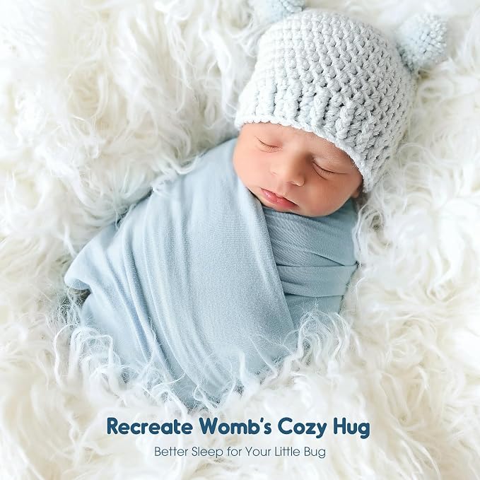 3 Pack Newborn Swaddle Blanket, Ultra Soft Stretchy Jersey Knit Extra Large - Image 9