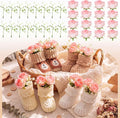Glitopper 4 Set Baby Shower Table Decorations Booties Bulk by Glitopper