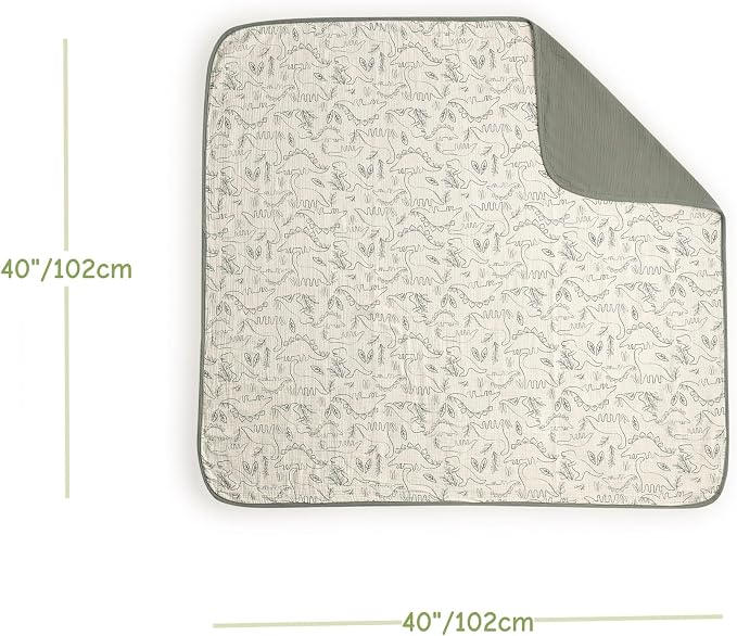 CREVENT 40''X40'' 100% Organic Cotton Muslin Baby Blanket - Image 4