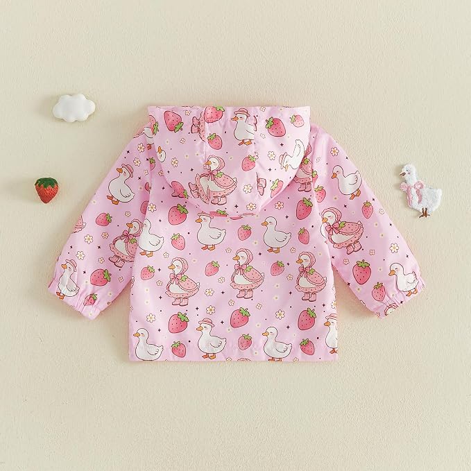Toddler Baby Girl Windbreaker Jacket Zip Up Hoodie Long Sleeve Sweatshirt - Image 6