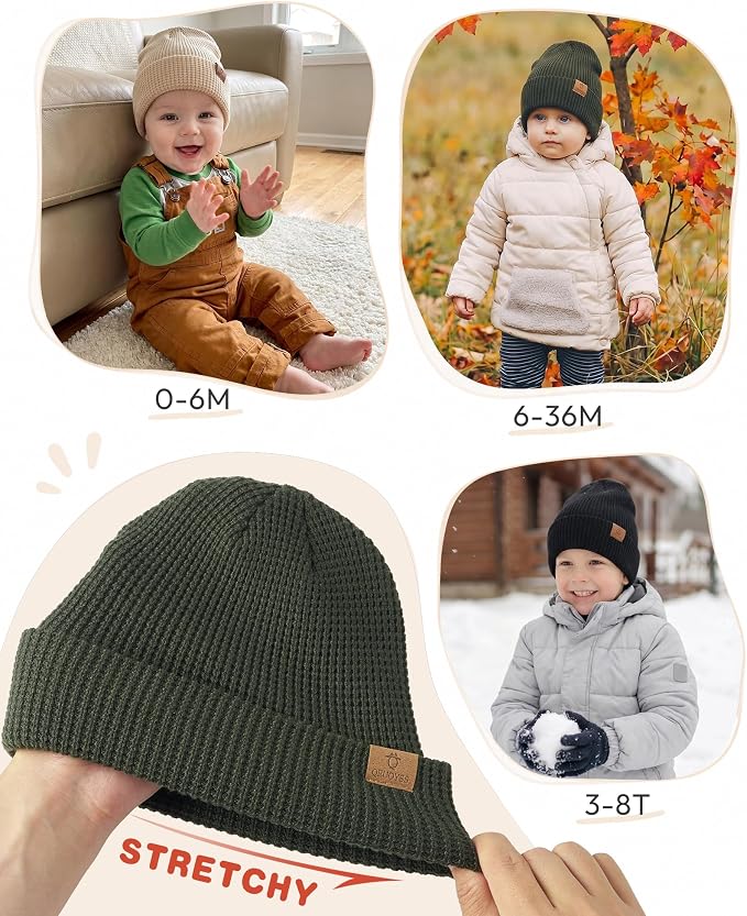 QEUOYSS Baby Beanie Toddler Infant Winter Hat - Image 6