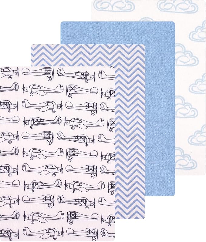Luvable Friends Little Treasure Flannel Receiving Blankets 4pk by Luvable+Friends