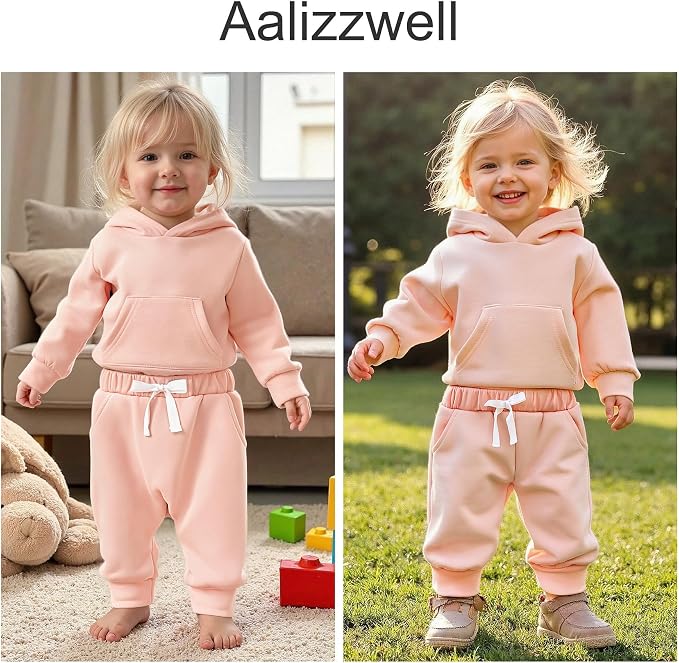 Aalizzwell Infant Baby Winter Hoodie Outfit - Image 3