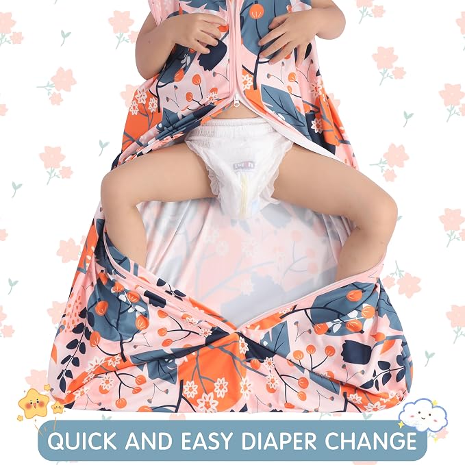 BSTOPPT 3 Pack Baby Sleep Sack 100% Rayon Cotton Baby Sleeping Bag 2-Way Zipper - Image 2