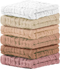 Cuddle Campus Baby Washcloths 6 Packs, Muslin Washcloths Baby, Cotton Burp by CuddleCampus