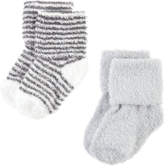 Hudson Baby Baby 8-pack Cotton Rich Newborn and Terry Socks - Image 4