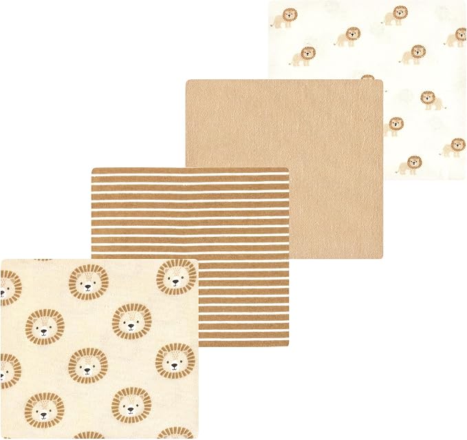 Luvable Friends Little Treasure Flannel Receiving Blankets 4pk by Luvable+Friends