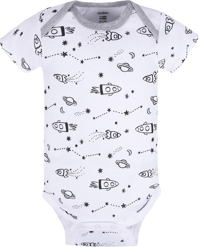 Gerber Baby Boys' 5-pack Variety Onesies Bodysuits - Image 3