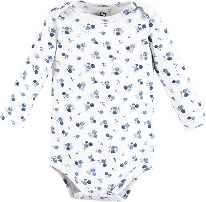 Hudson Baby Baby Girls' Cotton Long-sleeve Bodysuits 3-pack - Image 5