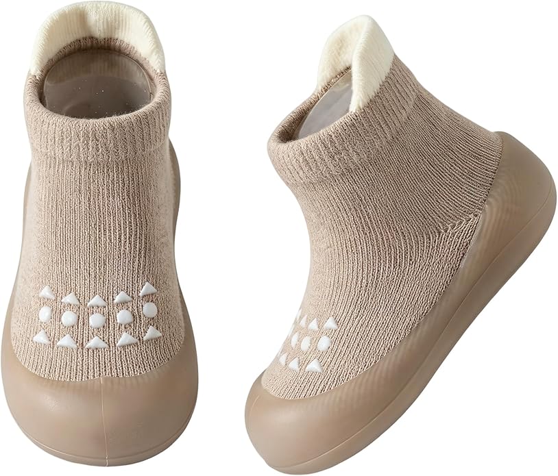 Baby Sock Shoes Toddler Walking Shoes Infant Slippers | Soft Rubber Sole by AniKigu