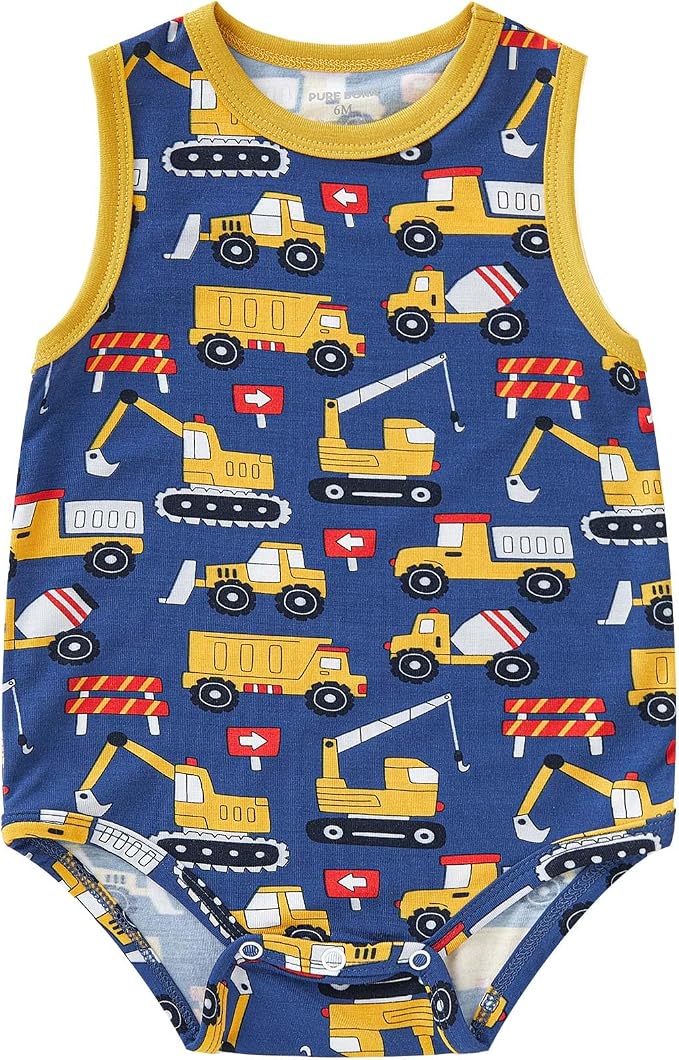 pureborn Baby Girls Boys Bodysuit Super Soft Cotton Romper 0-24 Months | by pureborn