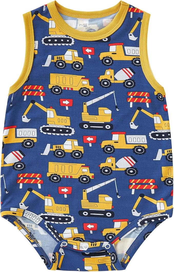 pureborn Baby Girls Boys Bodysuit Super Soft Cotton Romper 0-24 Months | by pureborn