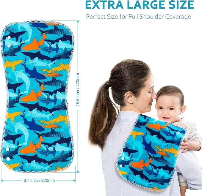2-in-1 Burp Cloths and Baby Bibs - Image 6