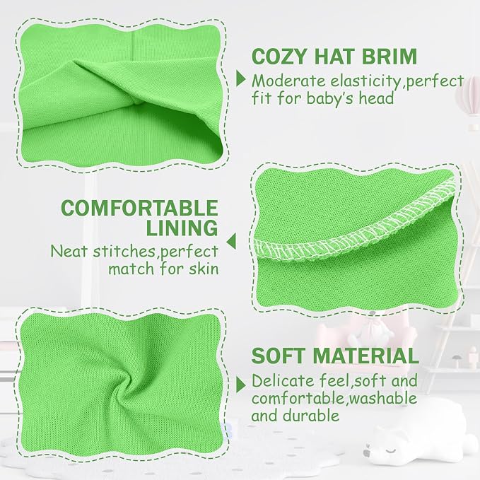 Century Star Baby Beanie Hats Newborn Infant Toddler Beanies - Image 2