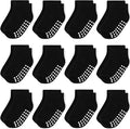 Baby Non-Slip Ankle Socks 12 Pack Soft Cotton by JAKIDAR