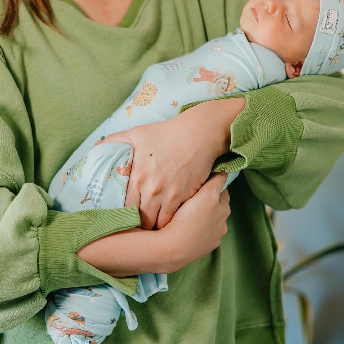 Copper Pearl Swaddle Blankets for Newborns | Soft Stretchy Receiving Blankets - Image 4