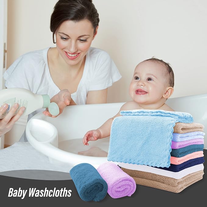 Sunny zzzZZ Ultra Soft 24 Pack Baby Washcloths - Image 5