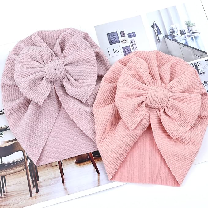 Cinaci 4 Pieces Baby Girls Turban Hats - Image 7