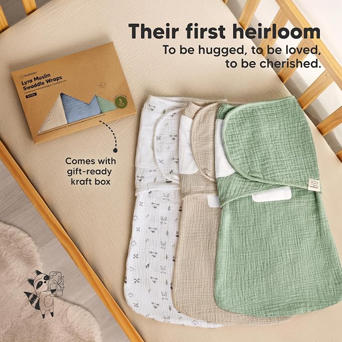 KeaBabies Muslin Baby Swaddles for Newborns, 100% Cotton | Organic Cotton - Image 9