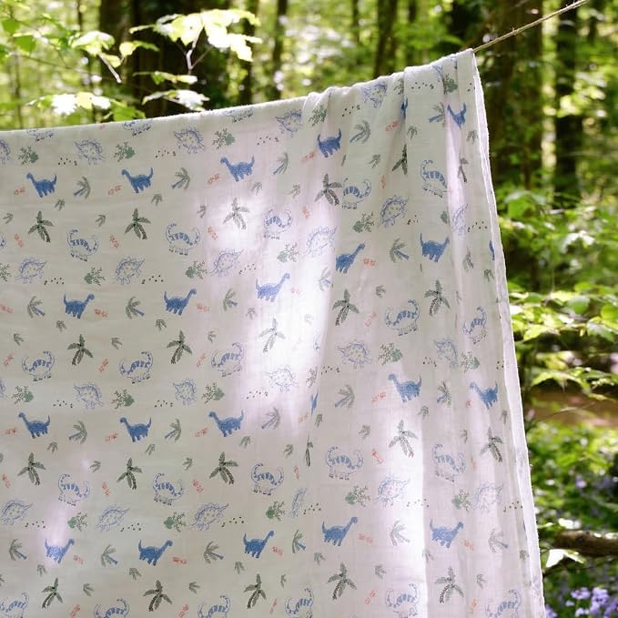 GLLQUEN BABY Muslin Swaddle Blankets 4Pk Receiving Blanket Large 35" x 40" | - Image 5